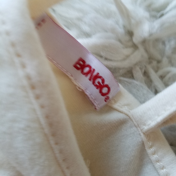 Bongo cream short sleeve crop top metallic embellishment - Picture 3 of 7